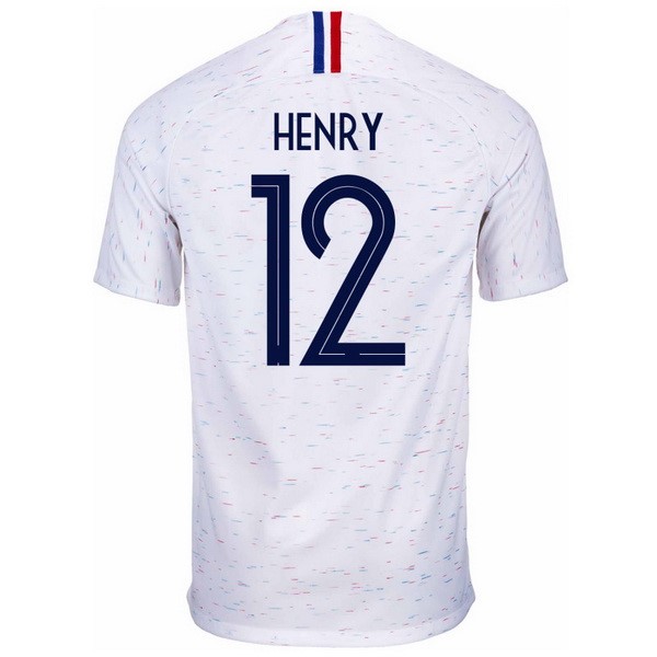 Camiseta Francia 2ª Henry 2018 Blanco